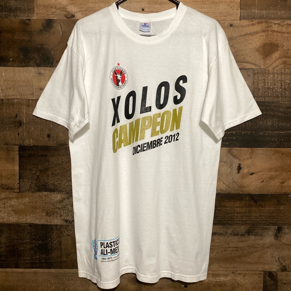 Xolos Campeon 2012 Tijuana Soccer Futbol Mexico Mexican Latino Soccer T-Shirt L